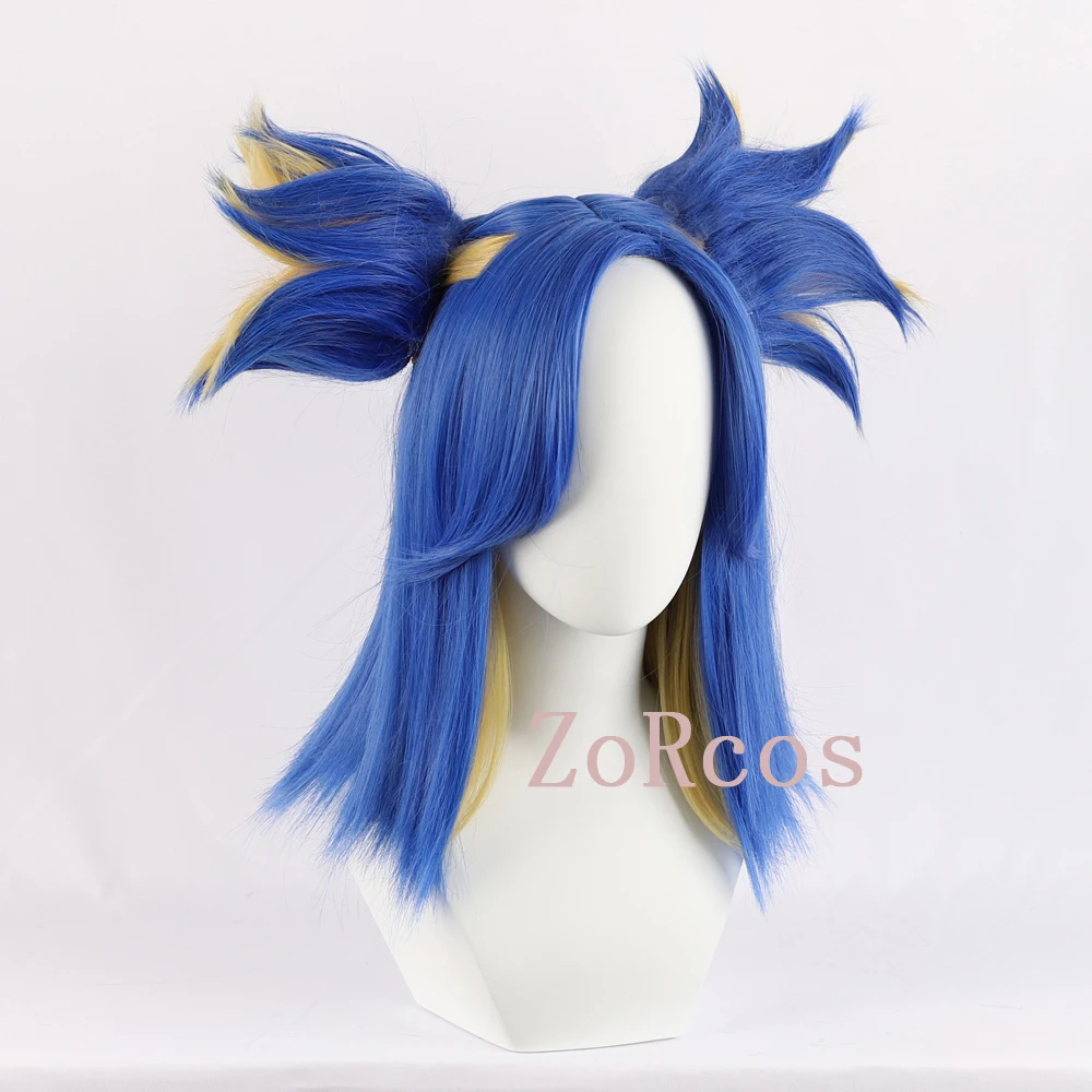 Парик неоновый для косплея Game Valorant термостойкие синтетические волосы короткие