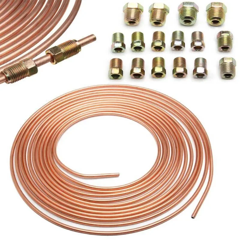 Автомобильная Тормозная трубка 25 футов 3/16 дюйма OD Coppernickel фотоаксессуары для