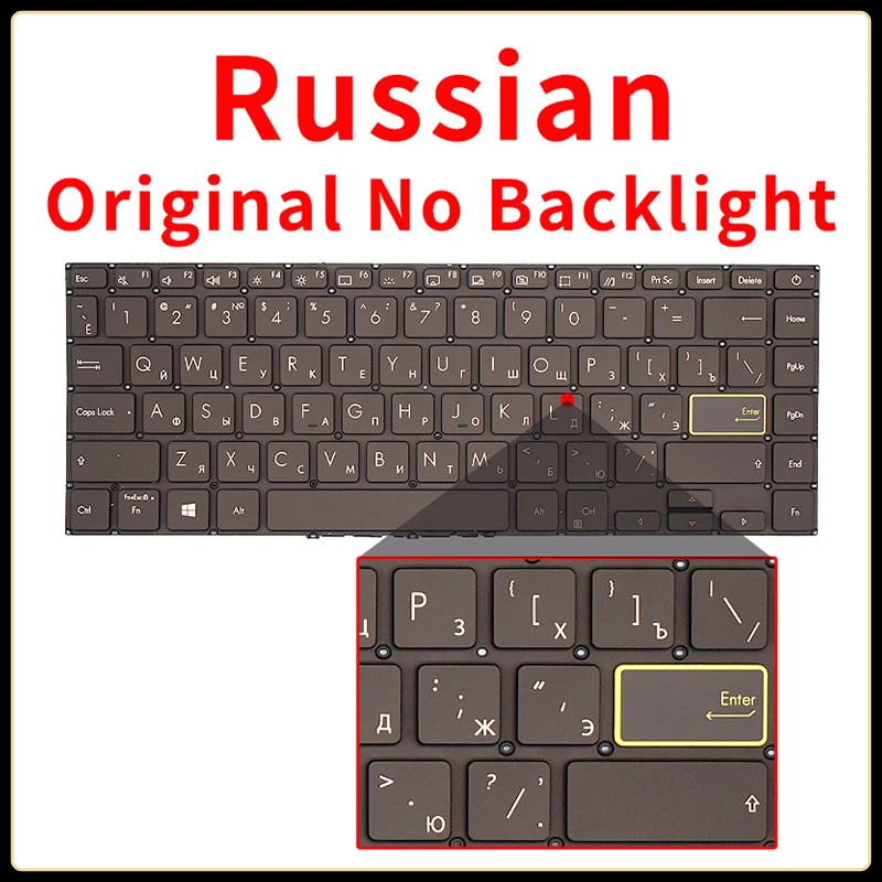 US/RU/русский/корейский ноутбук с клавиатурой для ASUS X421 S433 M433 M4050F M4100I redolbook14I V4050F E410M