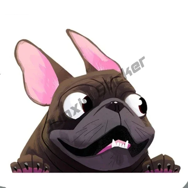 Прекрасный питбуль собака французский бульдог автомобильные наклейки украшения для бампера окно автомобиля наклейка крышка царапины автомобильные аксессуары KK13cm