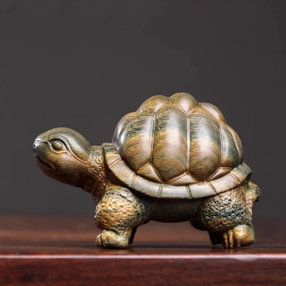 JW181-8 см долголетие черепаха зеленый сандал скульптура талисман фигурка