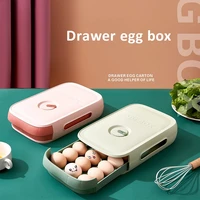 drawer type egg box refrigerator can be stacked with a food fresh keeping box with a cover anti collision kitchen egg storage