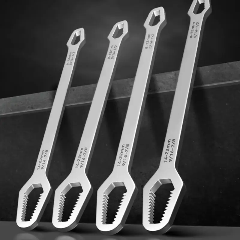 

Universal Wrench 8-22mm Double End Chrome Vanadium Multifunction Wrench Machine Vehicle Repairing Universal Torx Wrench Spanner