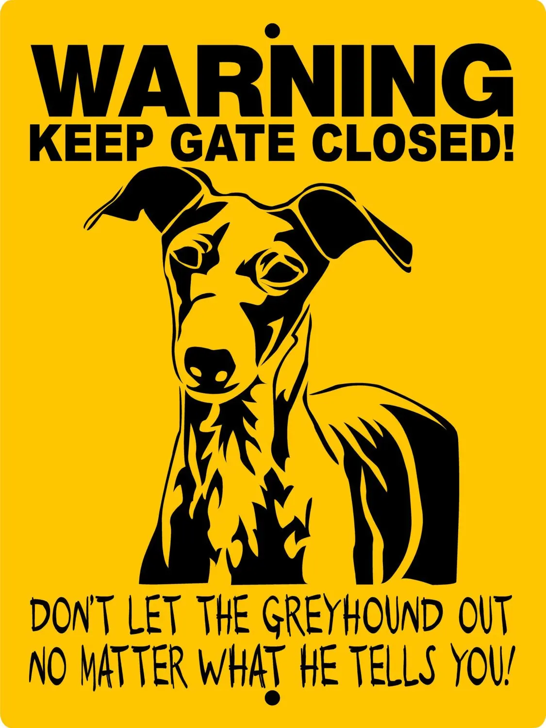 

Greyhound Dog Sign 8x12 ALUMINUM - Vintage Wall Decor Home Decor