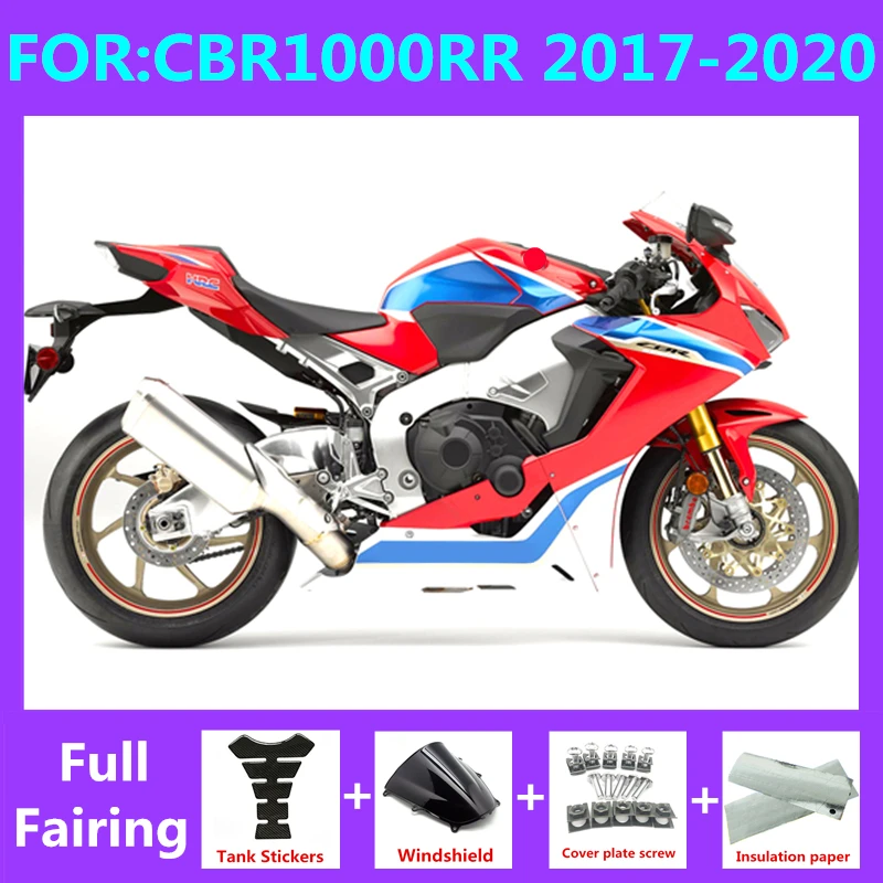

NEW ABS Motorcycle Whole Fairings kit fit for CBR1000RR CBR1000 CBR 1000RR 2017 2018 2019 2020 full Fairing kits set red blue