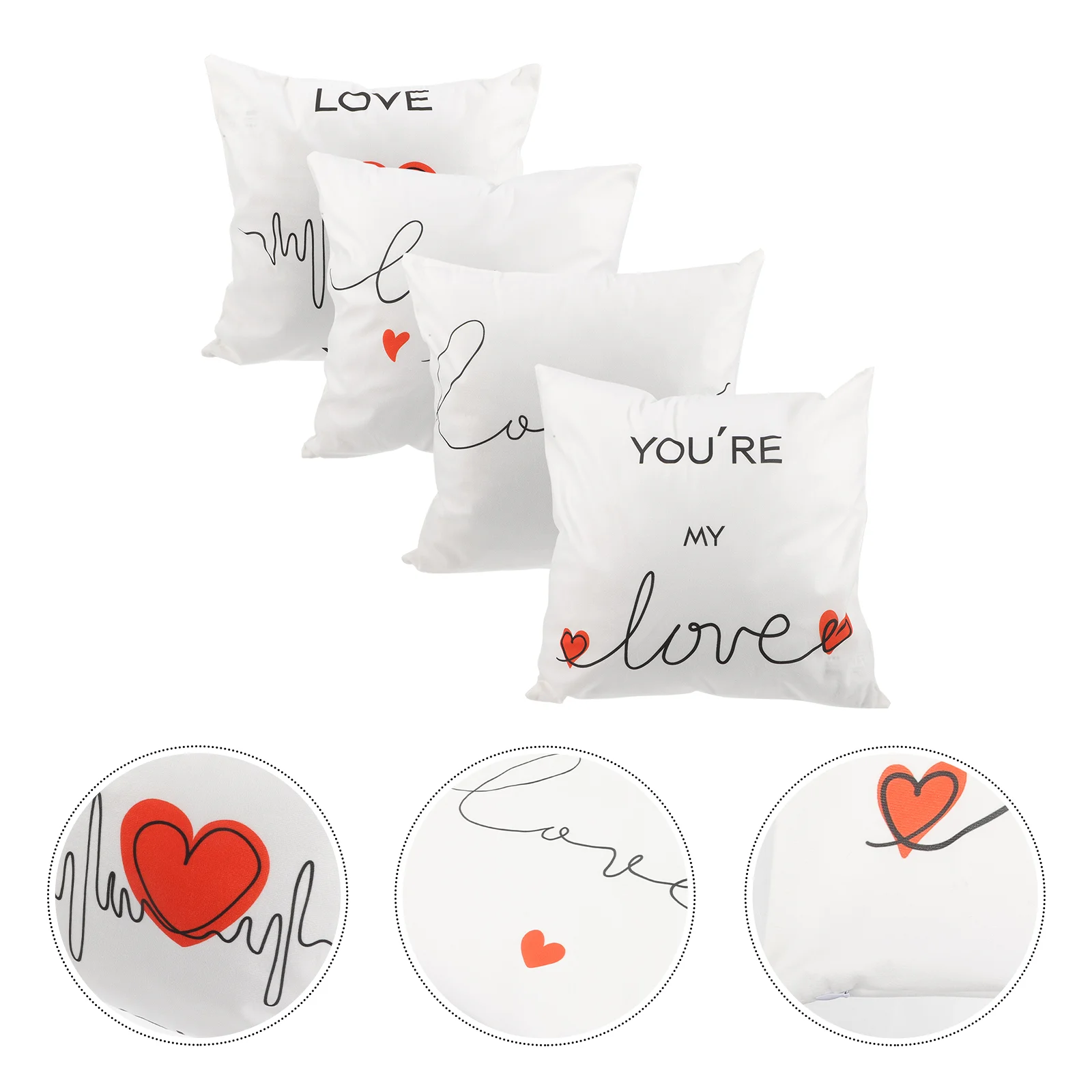 

Pillow Cover Pillowcase Covers Sofa Decorative Case Throw Cushion Home Square Shams Household King Size Comfortable Alternative