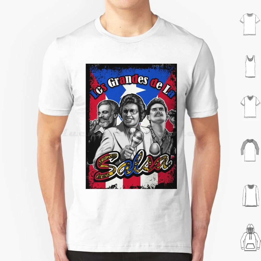 Футболка Los Grandes De La Salsa хлопковая крутая футболка 6xl музыкальная певица для сальсы