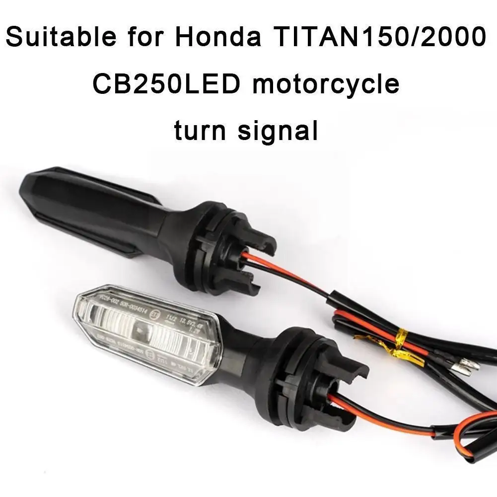 

2pcs Motorcycle Led Turn Signal Lights Lamps Side Indicator For 150 2000 Cb250 Twister Motorcycle Accessories X5o4