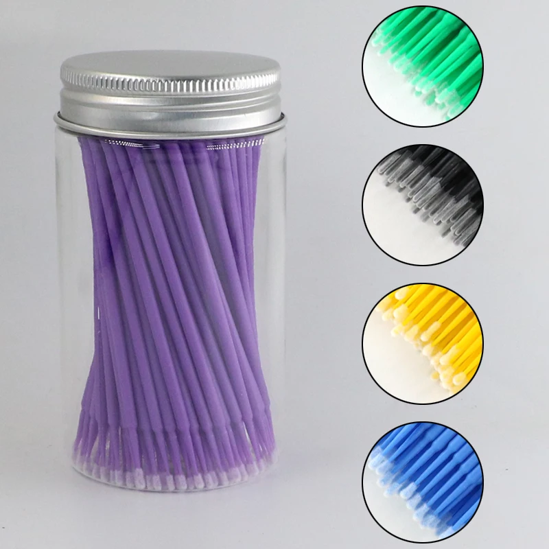 

100 pcs Disposable Micro Brush Mascara Wands MicroBrush Applicator Wand Lashes Brushes EyeLashes Extension women Makeup Tools