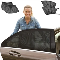24pcs car window screen door covers frontrear side window uv sunshine cover shade mesh car mosquito net for baby child camping
