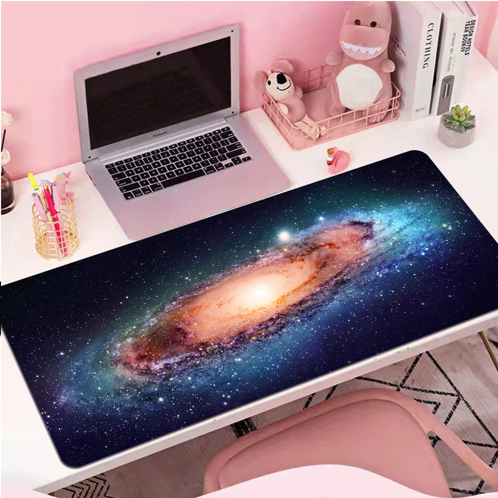 

300X800X3mm Creative Planet Universe Personality Mouse Pad Large Thickened Overlock Laptop Desk Anti-Slip Pad Gamer Mouse Pad