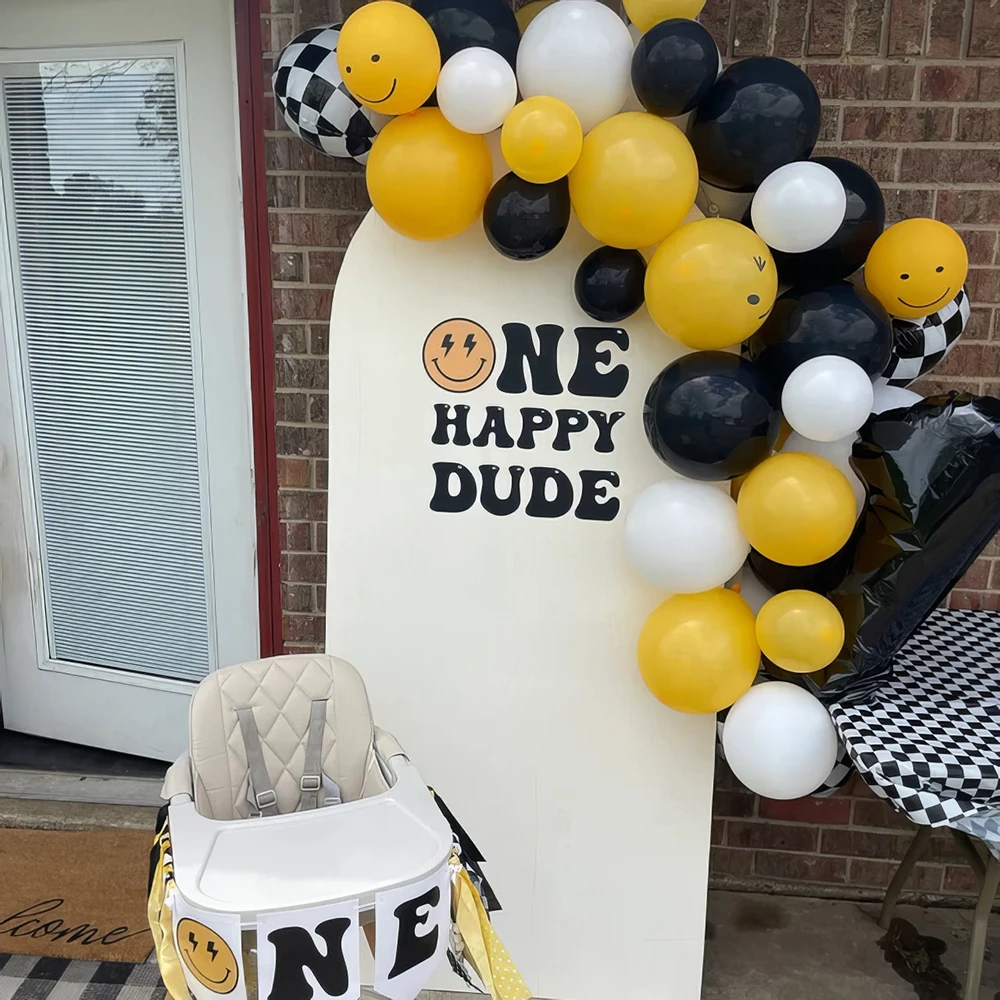 One Happy Dude фон для дня рождения стикер на стену с первым днем арки воздушных шаров
