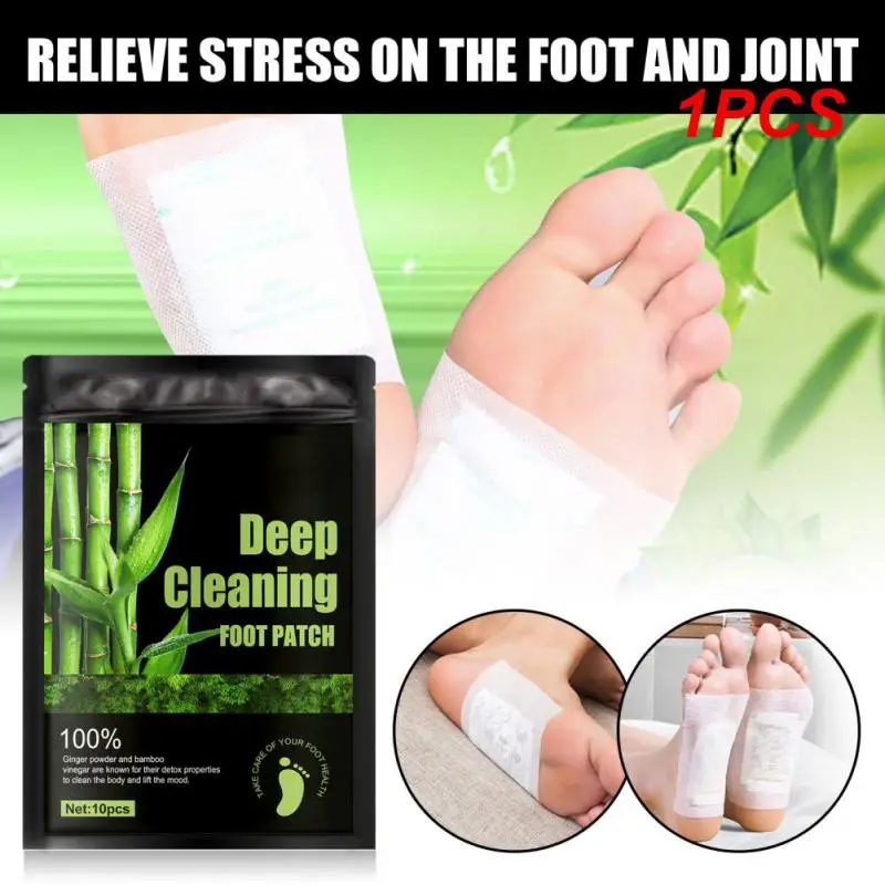 

1PCS Natural Detox Foot Patches Pads For Stress Relief And Deep Sleep Body Toxins Feet Slimming Cleansing HerbalAdhesive Patch