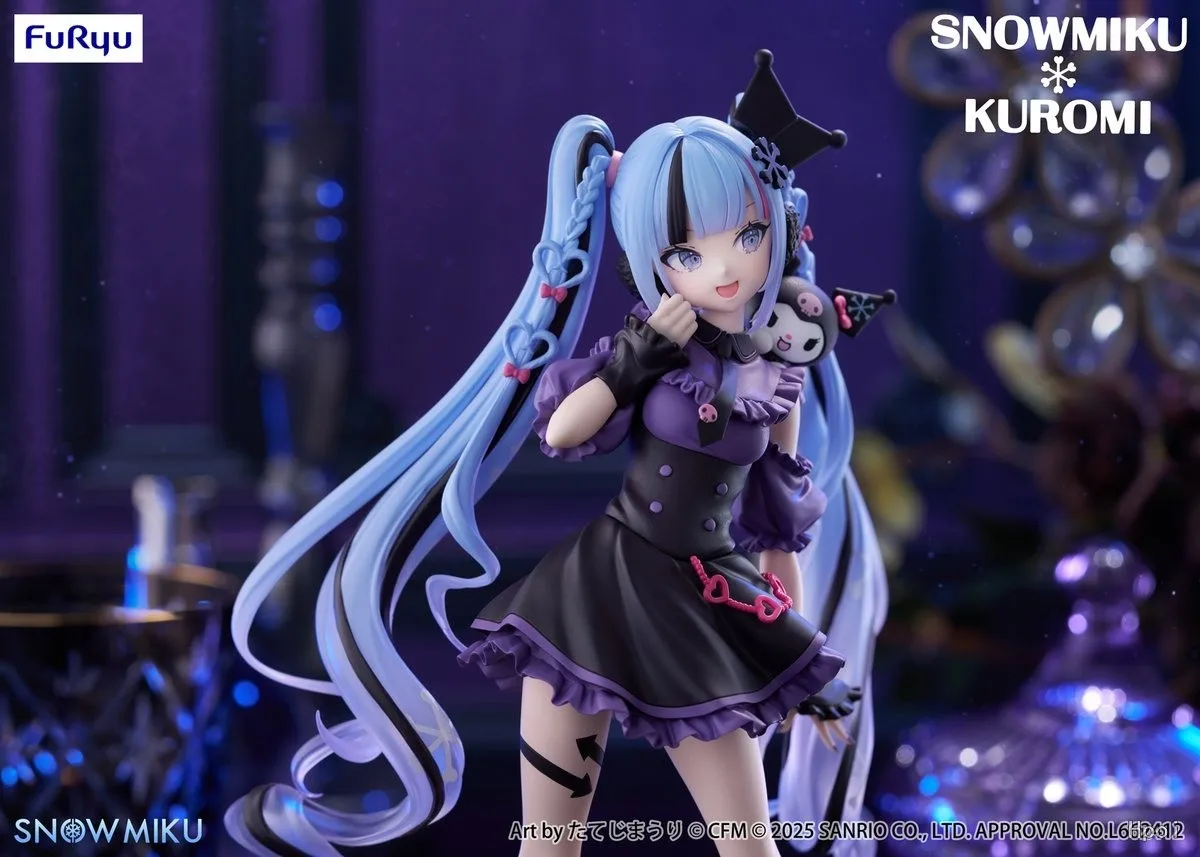 Фото В наличии: 100% Оригинальная фигурка Furyu Hatsune Miku Kuromi Trio Try IT, аниме-модель, игрушка, подарок, оригинал №3