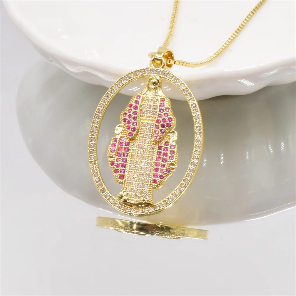 Новинка подвеска из искусственного циркония позолоченная коробка