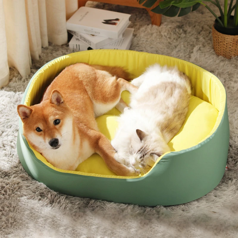 

3D Washable Kennel Pet Bed Dog Cat House Dog Bed Large Dog Pet Supplies Puppy Dog Cushion Recliner Bench Sofa
