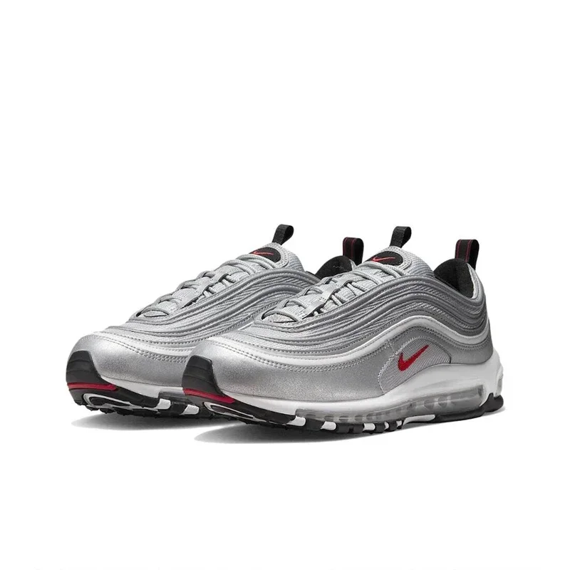 Оригинальные мужские кроссовки Nike Air Max 97 серебряные пули дышащие спортивные
