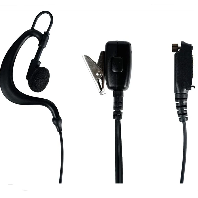 G Shape Headset with Mic and PTT for Sepura STP8000 STP8030 STP8035 STP8038 Walkie Talkie Two Way Radio