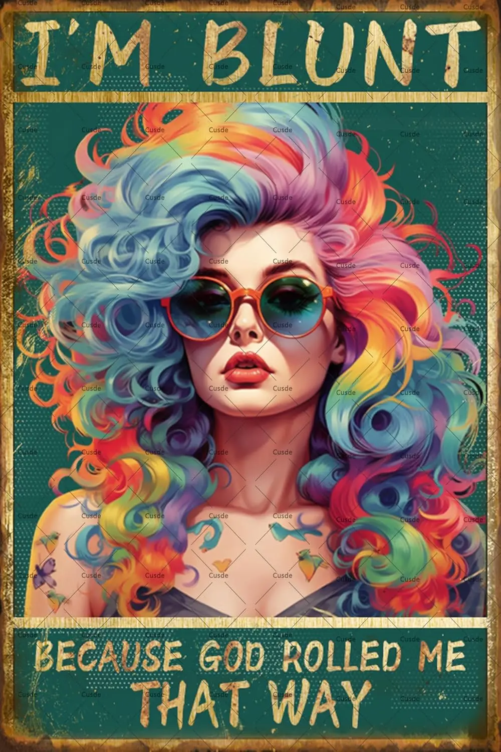 Винтажный постер с изображением девушки в стиле хиппи забавные цитаты из жизни я