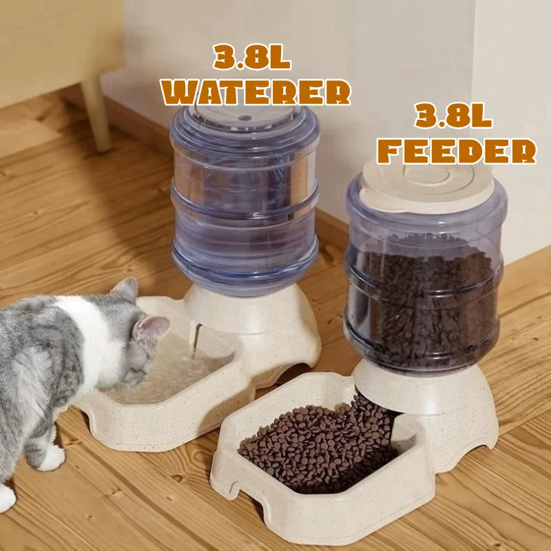 

Pet Dog Cat For Water Feeding Waterer Dispenser Automatic Large Dog Fountain Dog Bowls Water Capacity Cat Feeder Bowl Bowl