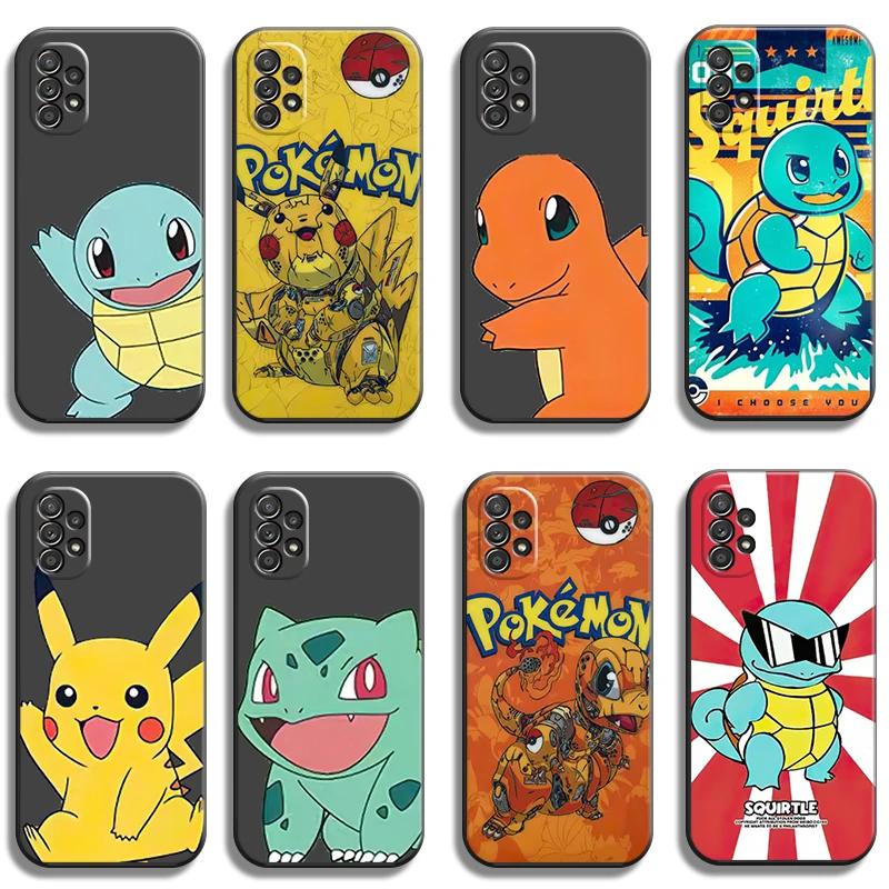 

Pokemon Pikachu Phone Cases For Samsung Galaxy A51 4G A51 5G A71 4G A71 5G A52 4G A52 5G A72 4G A72 5G Carcasa Funda Back Cover
