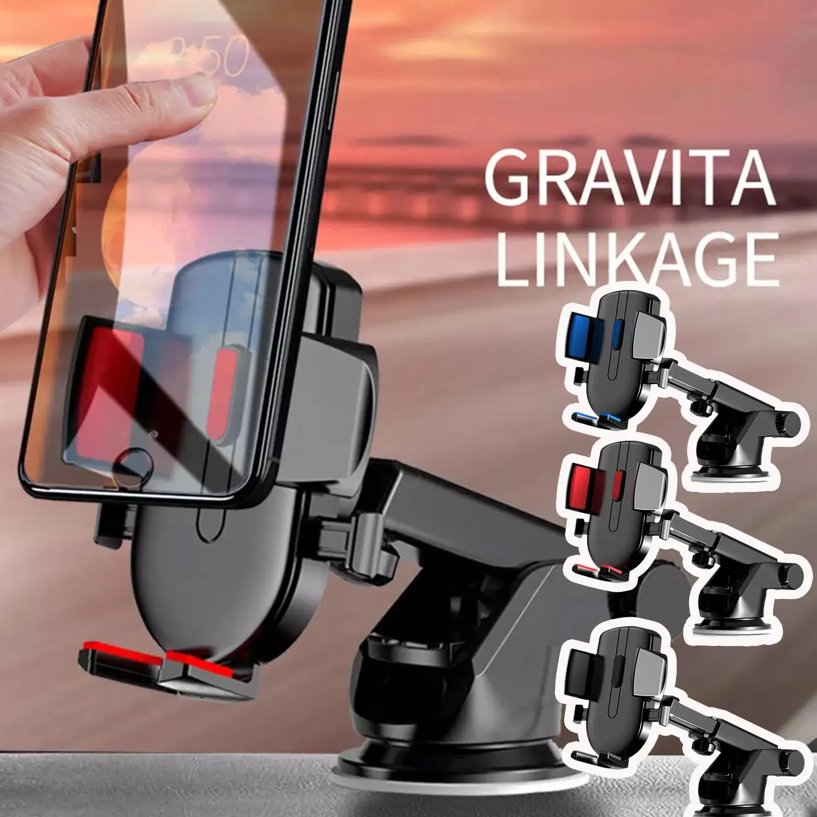 

Sucker Car Phone Holder Mount Stand GPS Mobile Cell Phone Support For IPhone 13 12 11 Pro Xiaomi Samsung