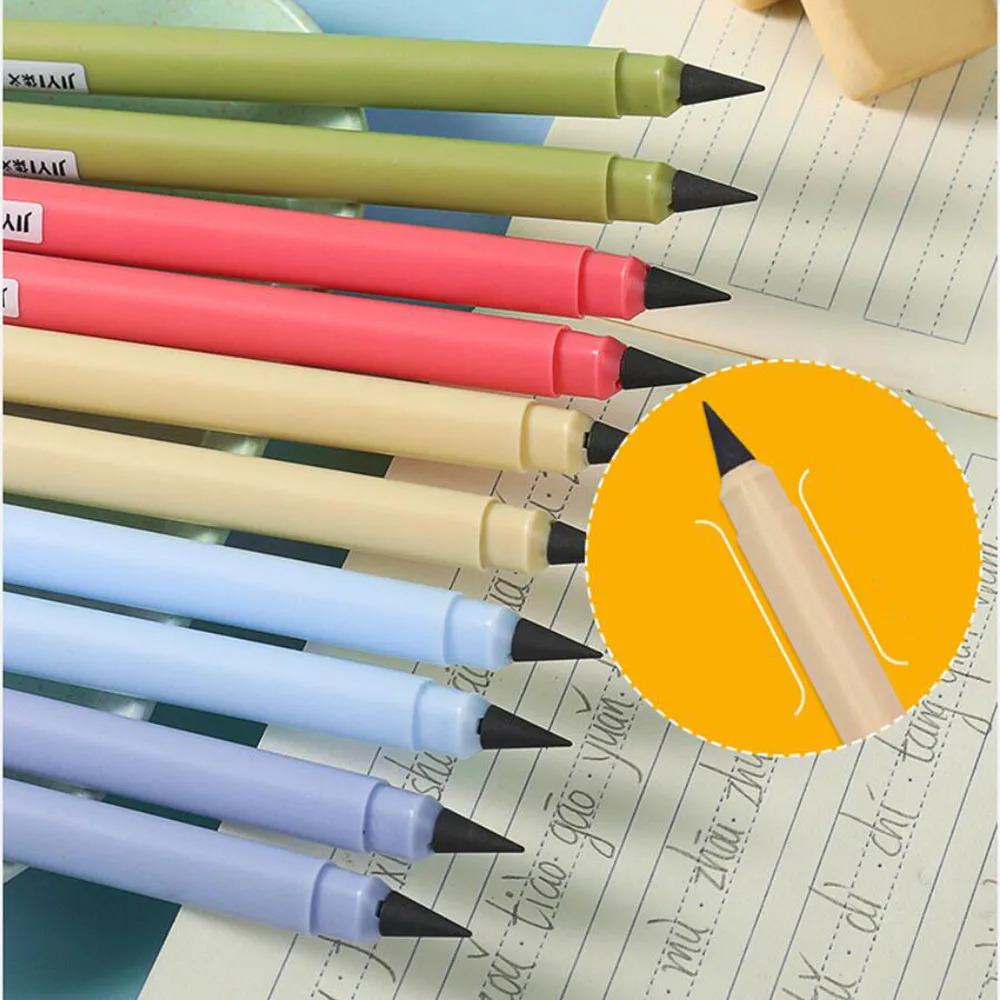 

5 Color Eternal Pencil Infinite Writing Lead Core Is Not Easy To Break Art Sketching Drawing Tools Student Stationery Supplies