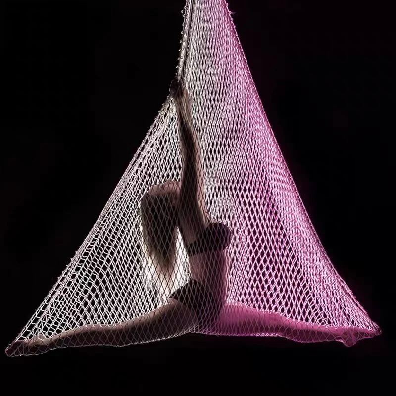 

Aerial Yoga Hammock fishing Net 100% Polyester Gradient Pink for Circus, Acrobatics, Aerial Yoga Apparatus