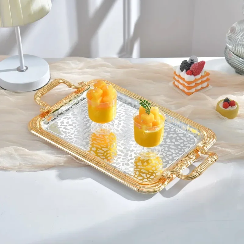 Латунный высококлассный поднос ручной работы в стиле ретро чашка для воды посуда