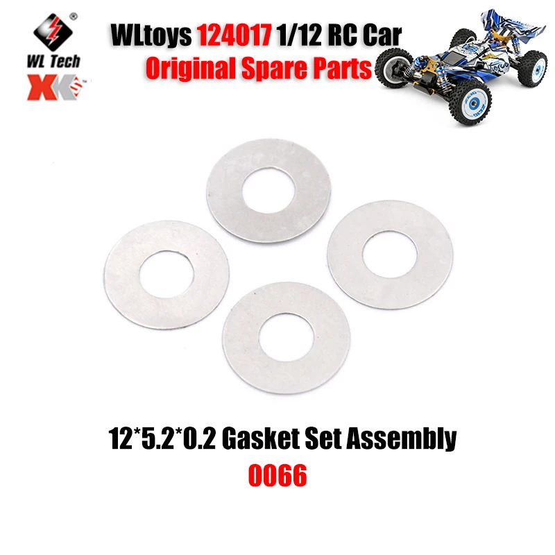 

WLtoys 124017 1/12 RC автомобиль оригинальные запасные части 0066 12*5,2*0,2 Комплект прокладок в сборе