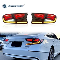 hcmotionz led tail lights assembly for honda accord 2018 2019 2020 2021 2022 drl start up animation car styling rear lamps