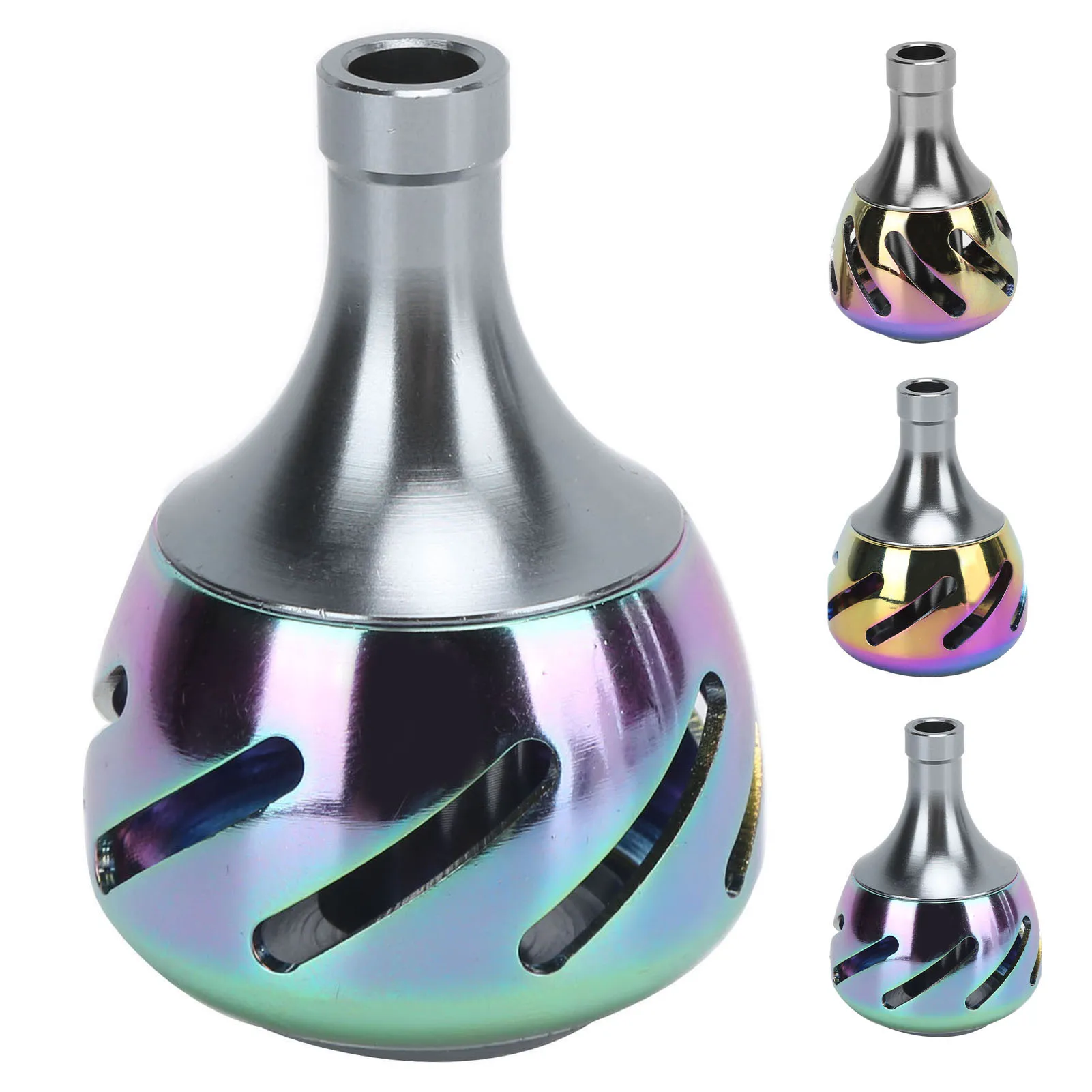 Рыболовная ручка для катушки полностью Металлическая цветная рыбалки Сменные