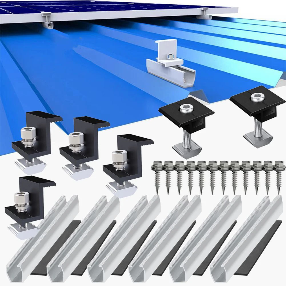4/6/8 компл. 30/35 мм солнечная панель фотоэлектрический кронштейн монтажный рельс