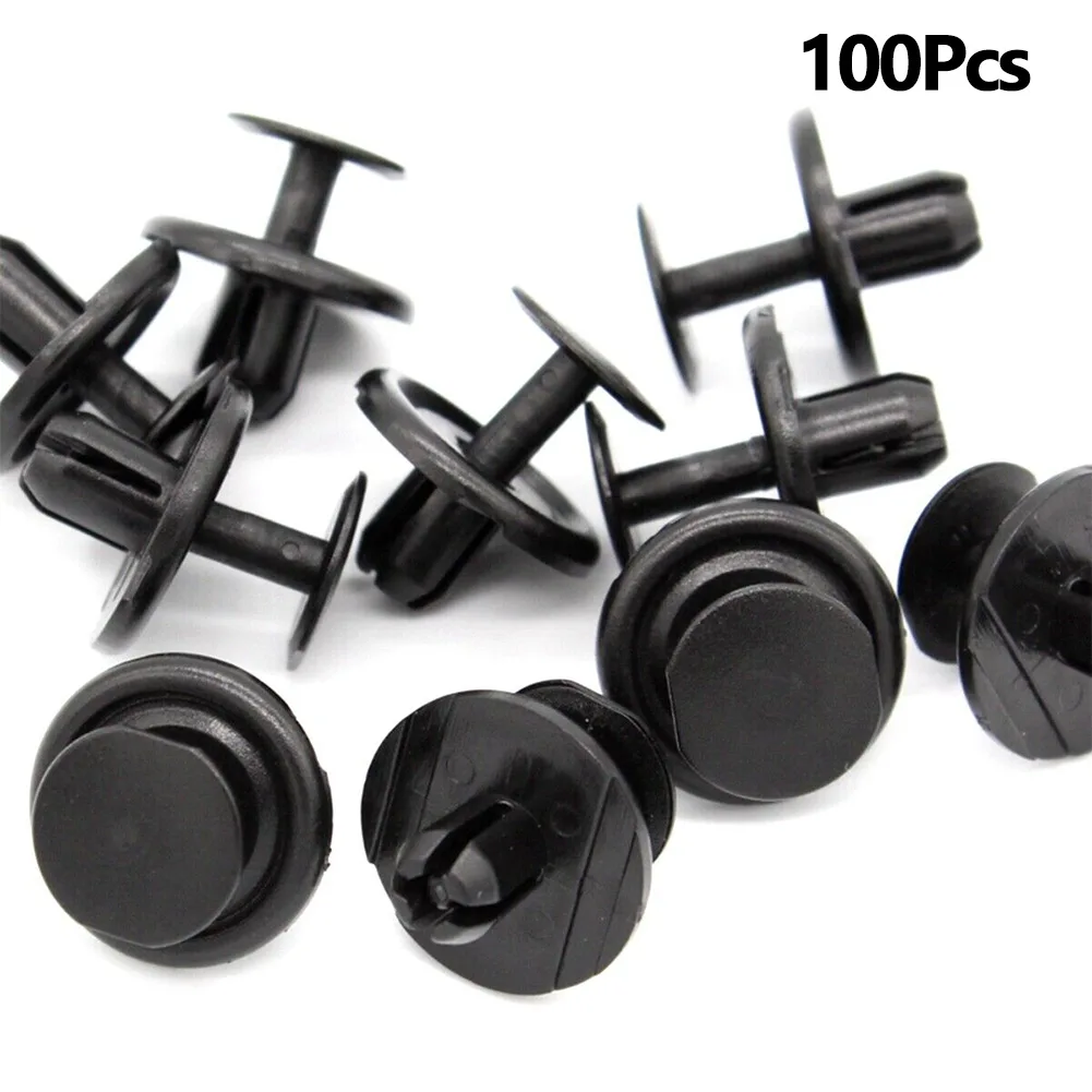 

90467-07214 100 Pcs Nylon Clip Car Accessories Black Nylon Fender Liner Retainer Fits Into 7mm Hole For Camry 2007-On