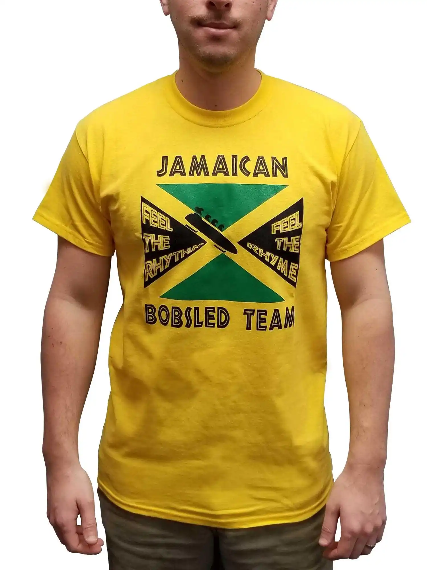 Ямайская бобслейная команда Feel The Rhythm Rhyme футболка - Цена: 1064