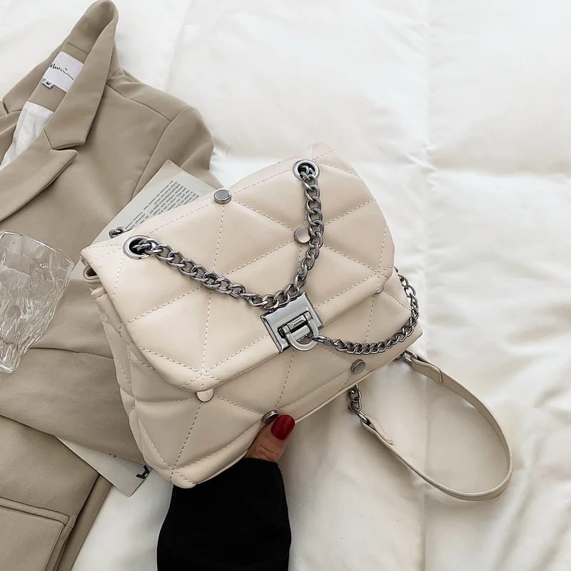 

2022 New Fashion Designer Shoulder Women's Bag Simple Pu Leather Crossbody Bags Luxury Solid Color Design Female Handbags Purse