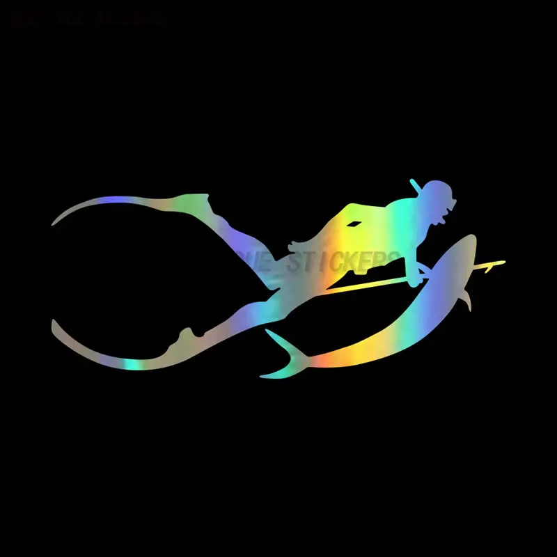 

Free diving javelin fishing diving snorkeling car sticker motorcycle auto parts waterproof PVC sticker luggage sticker