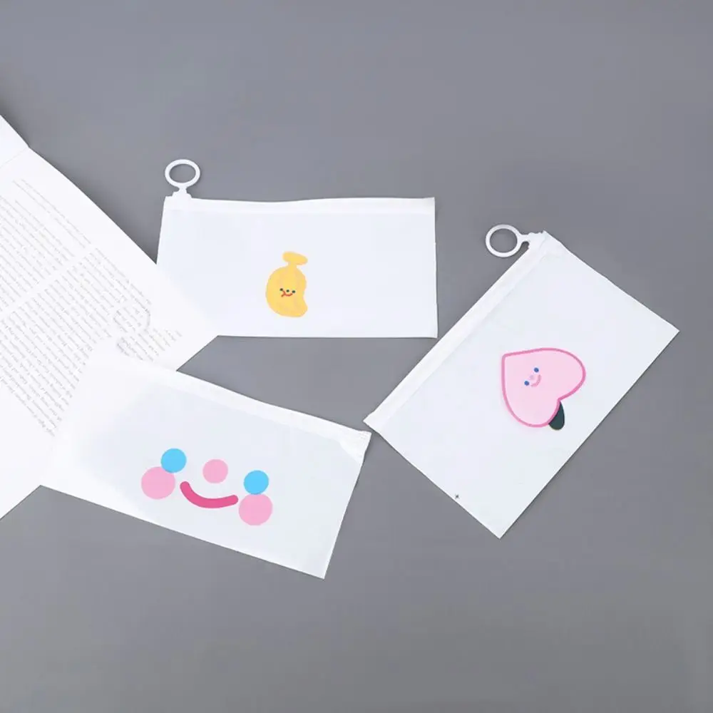 Мультяшная водонепроницаемая сумка на молнии пластиковая полупрозрачная для