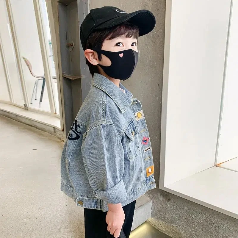 

Baby Boys Coat Spring and Autumn Clothes Children's Jacket Jeans Kids Boy Baby's Denim Jacket Top 2 4 6 Y