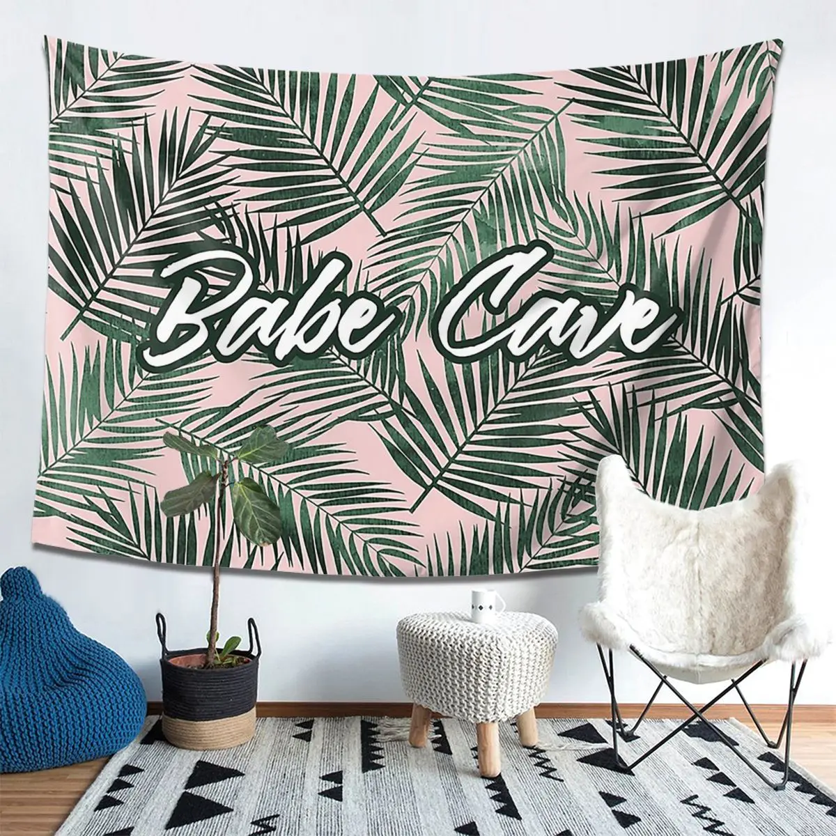 

Babe Cave 1 Aesthetic Home Decoration Tapestry Funny Wall Hanging Tapestries on the Wall for Living Room Bedroom Dorm Room