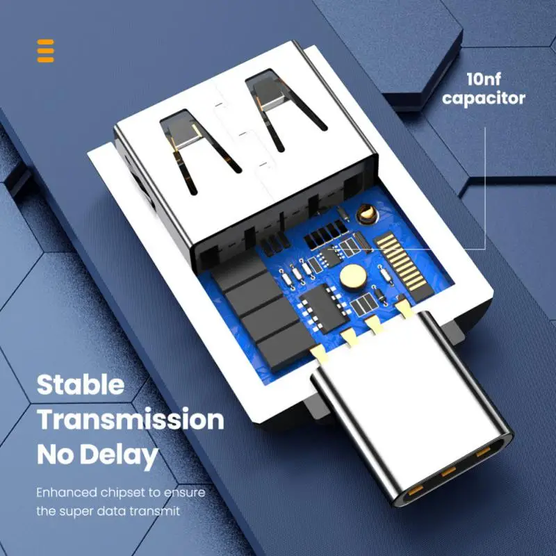 

Data Transfer Usb 3.0 Type-c Otg Adapter 3a Usbc Otg Connector Fast Charging Portable Usb C Male To Usb Female Converter 5gbps