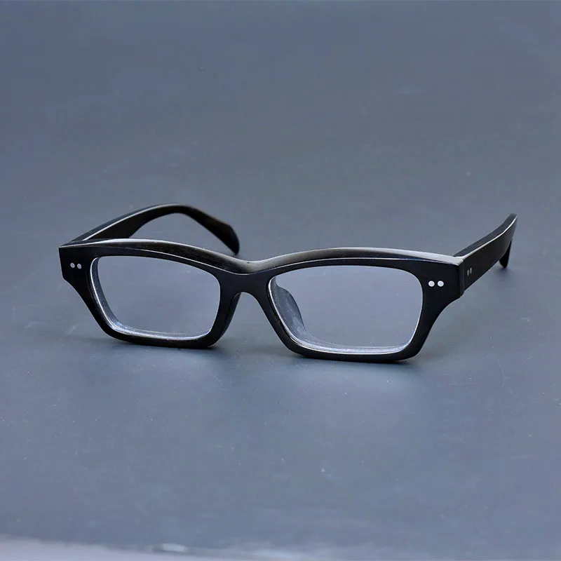 

2023 новые стильные квадратные винтажные оптические очки ручной работы, уникальные Рецептурные очки из рога буйвола, оправы для очков для чтения при близорукости