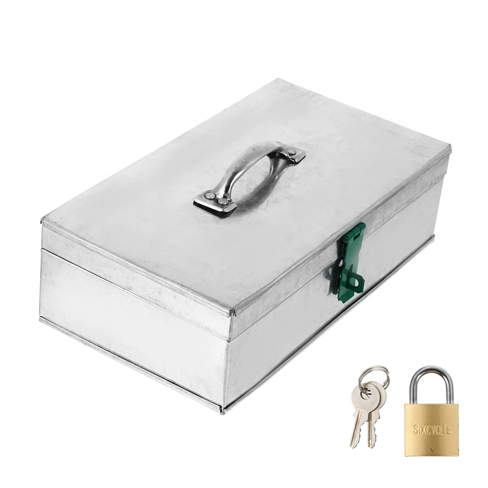 

Ящик для хранения металлический инструмент замок Железный запираемый стальной большой листовой ключ жесткие контейнеры для офиса докумен...