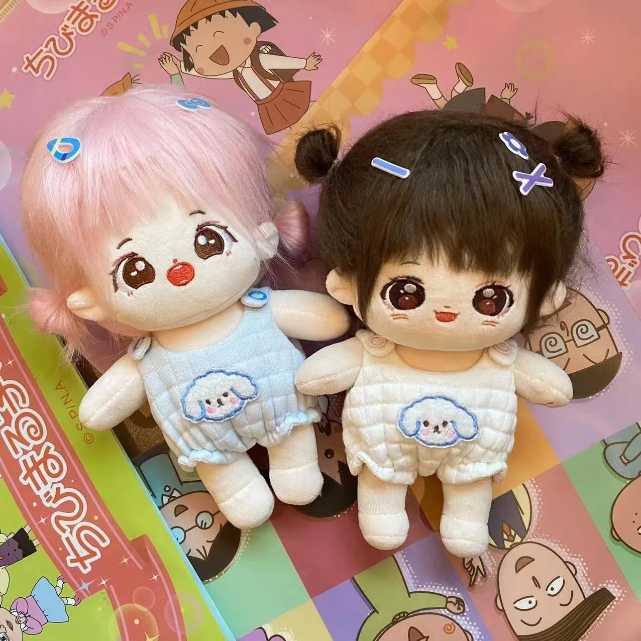 

20cm/15cm/10cm Doll Clothes Kawaii Puppy Pajamas Suit for Baby Girl Doll EXO SKz Kpop Change Dressing Free Shipping Items