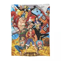 anime luffy one piece 3d blanket sherpa blankets flannel fleece throw blankets for couch sofa bedcustomize your picture