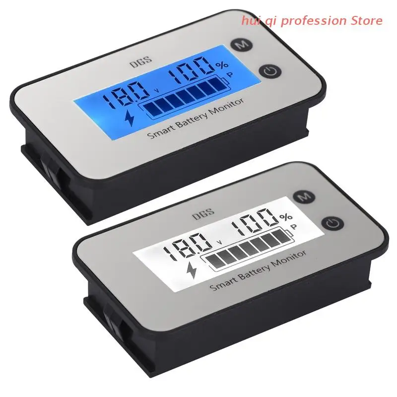 

Auto Battery Monitor Battery Voltage Tester Remaining Capacity Percentage Tester Waterproof Voltage Monitor Gauge H8WE