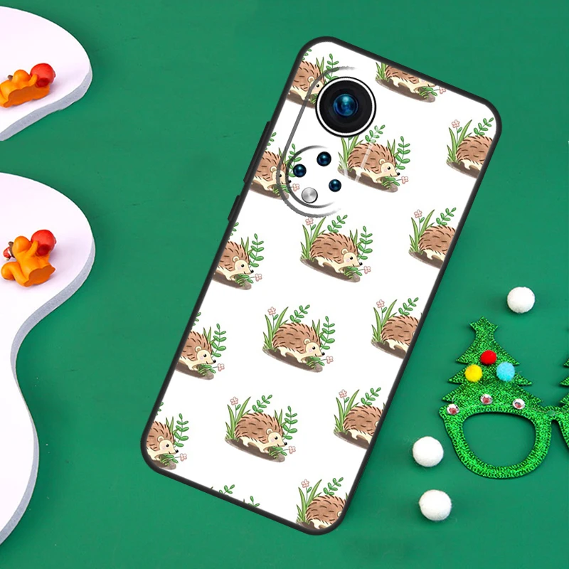 Чехол Kawaii Hedgehog для Huawei Honor Magic 5 Lite X7 X8 X9a 50 70 P20 P40 P30 Pro P Smart Nova 9 5T чехол