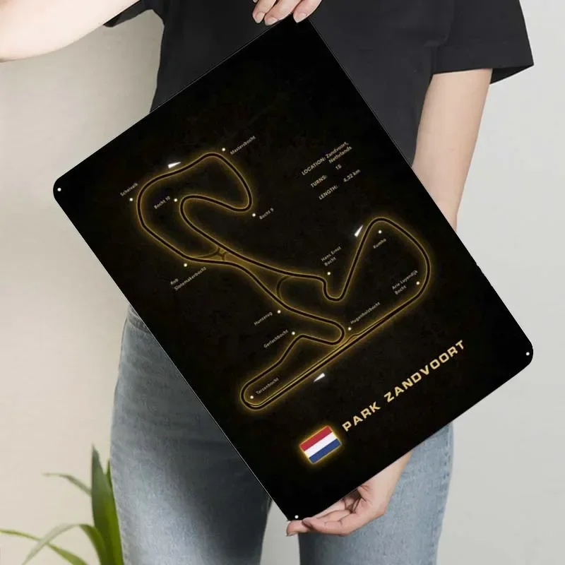 Металлическая табличка Zandvoort Circuit Sign