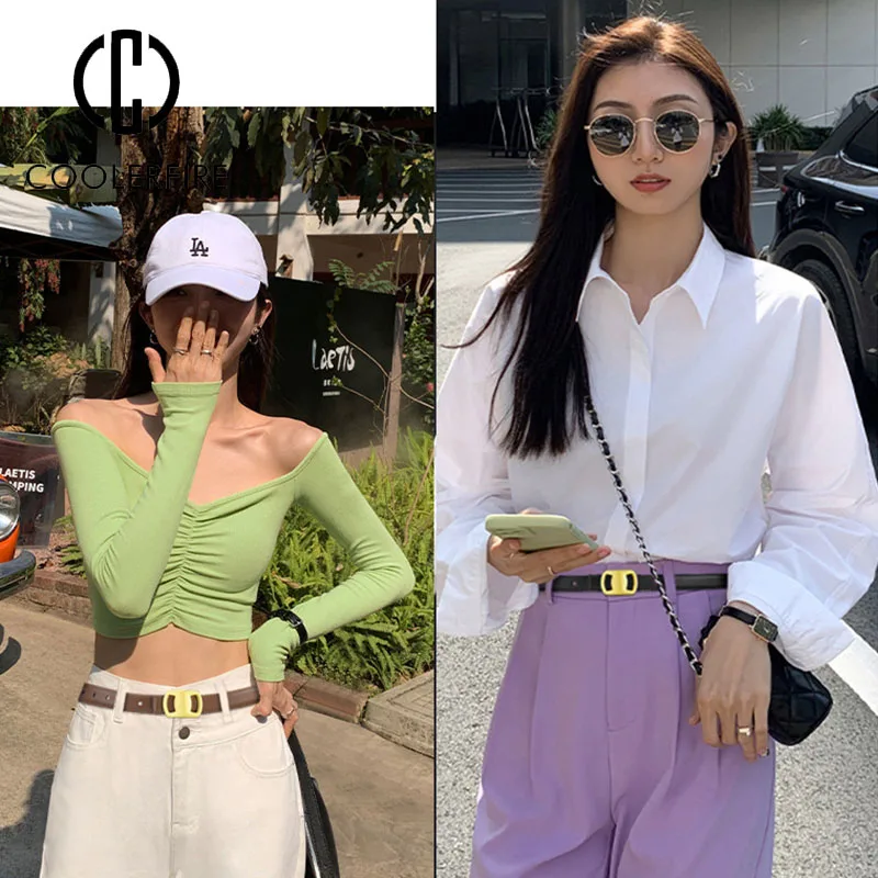 

Belts for Women Designer Fashion Cowskin Genuine Leather Dress Gold Buckle Belt Waist Female Skinny Solid Color Thin Belt LB2306