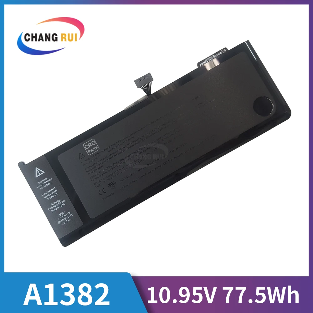 

CRO A1286 A1382 Laptop Battery for MB Pro 15 inch Early 2011 Late 2011 Mid 2012 10.95V 77.5Wh rechargeable Li-ion batteries